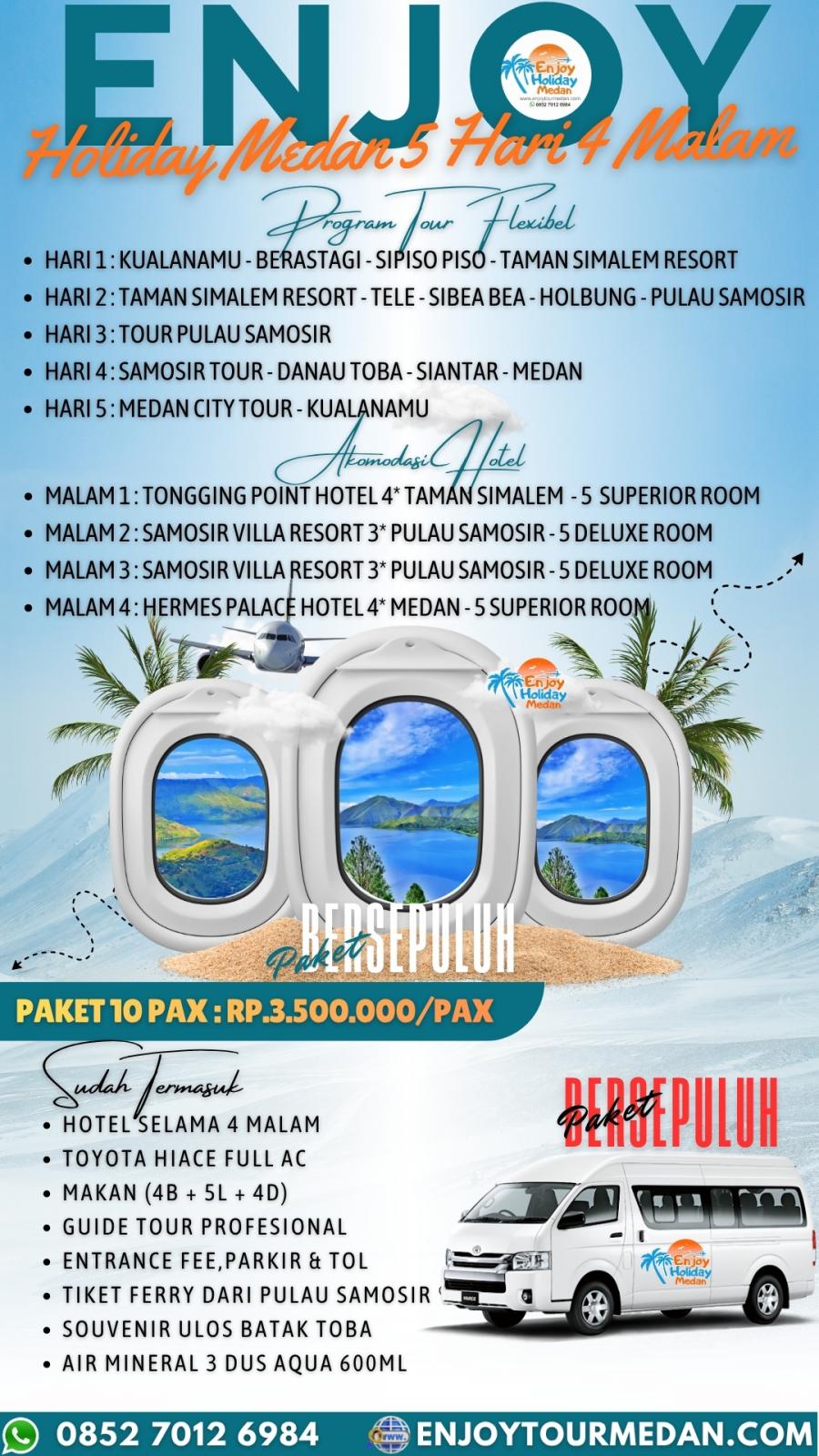 5D4N Pakej Percutian Medan | Melancong Medan | Pakej Medan